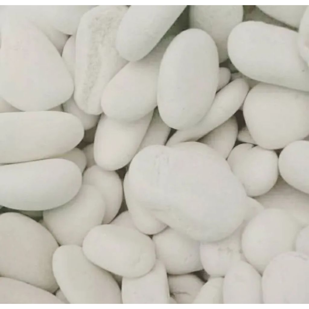 1 Karung Full Batu koral Putih Besar Berat 10kg