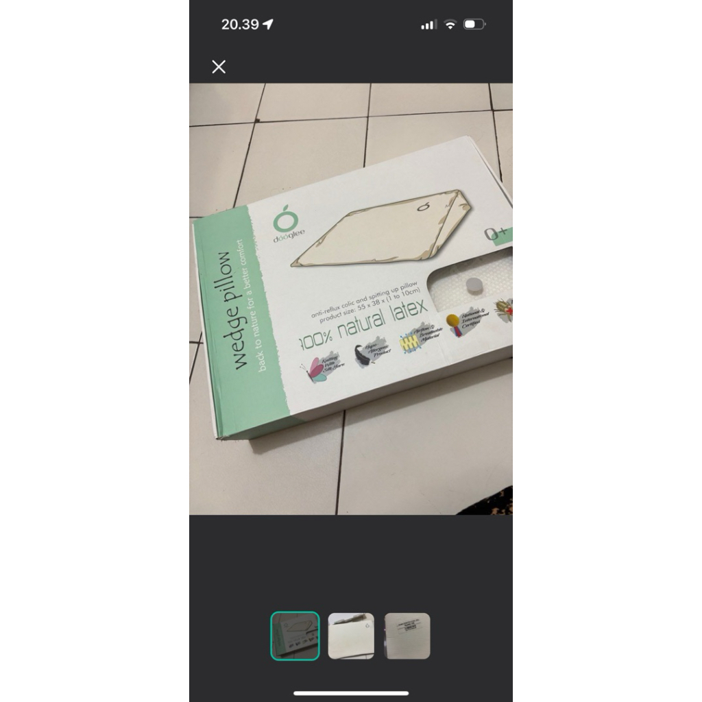 doogle wedge pillow preloved