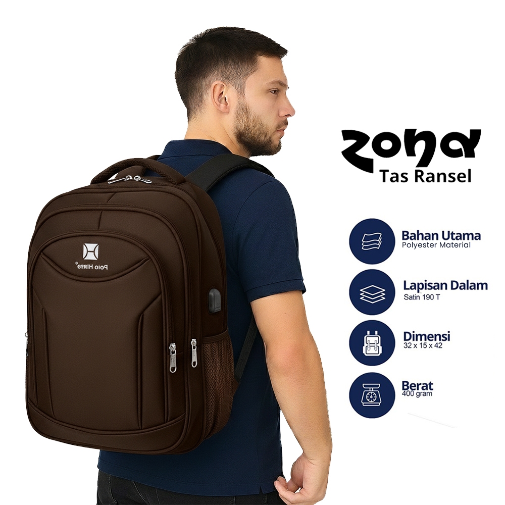 [PROMO AKHIR TAHUN] Star Pollo HIERO Tas Ransel PRIA Waterproof Rangsel laptop