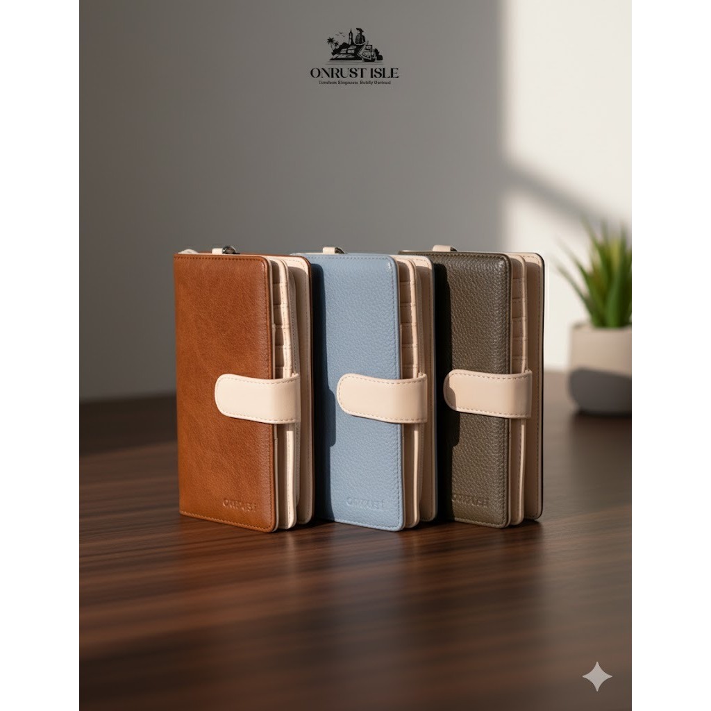 Onrust - Dompet Paspor Multifungsi Kulit Sintetis Premium