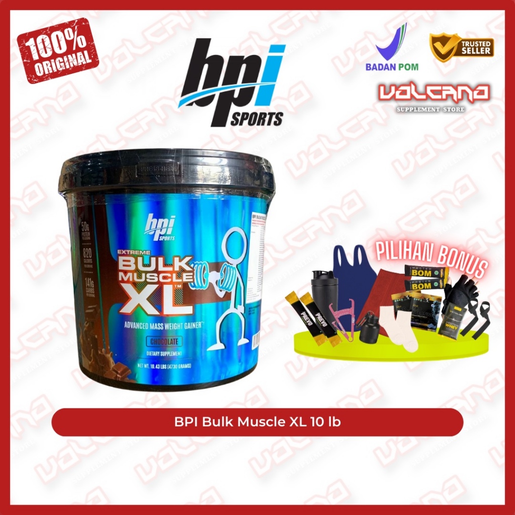 BPI Sports Extreme Bulk Muscle XL 10 lb 10.43 lbs weight gain mass gainer bulking