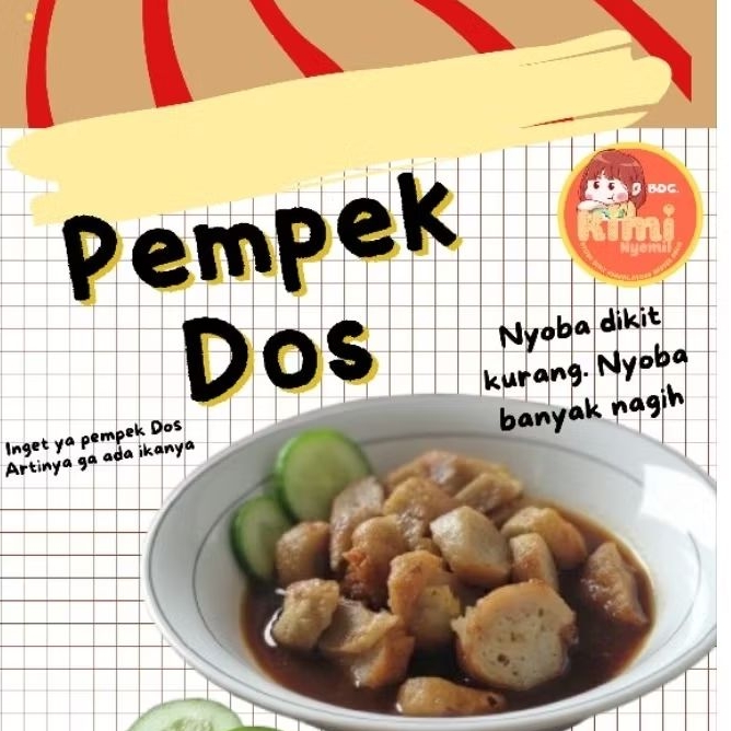 pempek Dos (Tanpa ikan)/ pempek Dos murah/ pempek enak