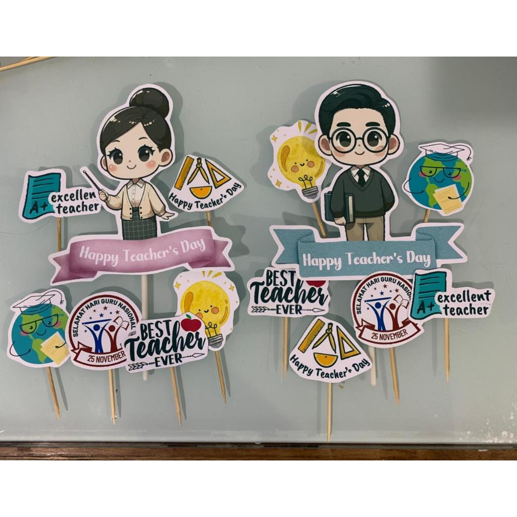 Topper Cake Hari Guru / Topper Cake Teacher's Day