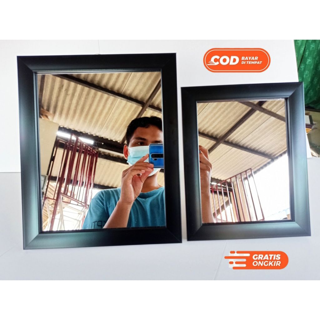 Cermin Gantung Dinding / Cermin Dinding minimalis / Cermin Gantung Mini