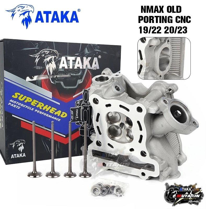 ATAKA RACING Super Head Porting CNC Nmax OLD Nmax Lama 22/19 23/20 Head Cylinder