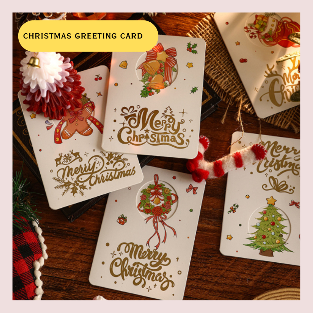 Kartu Ucapan Natal Lipat Christmas Greeting Card Xmas Greeting Card Gift Card Kartu Natal