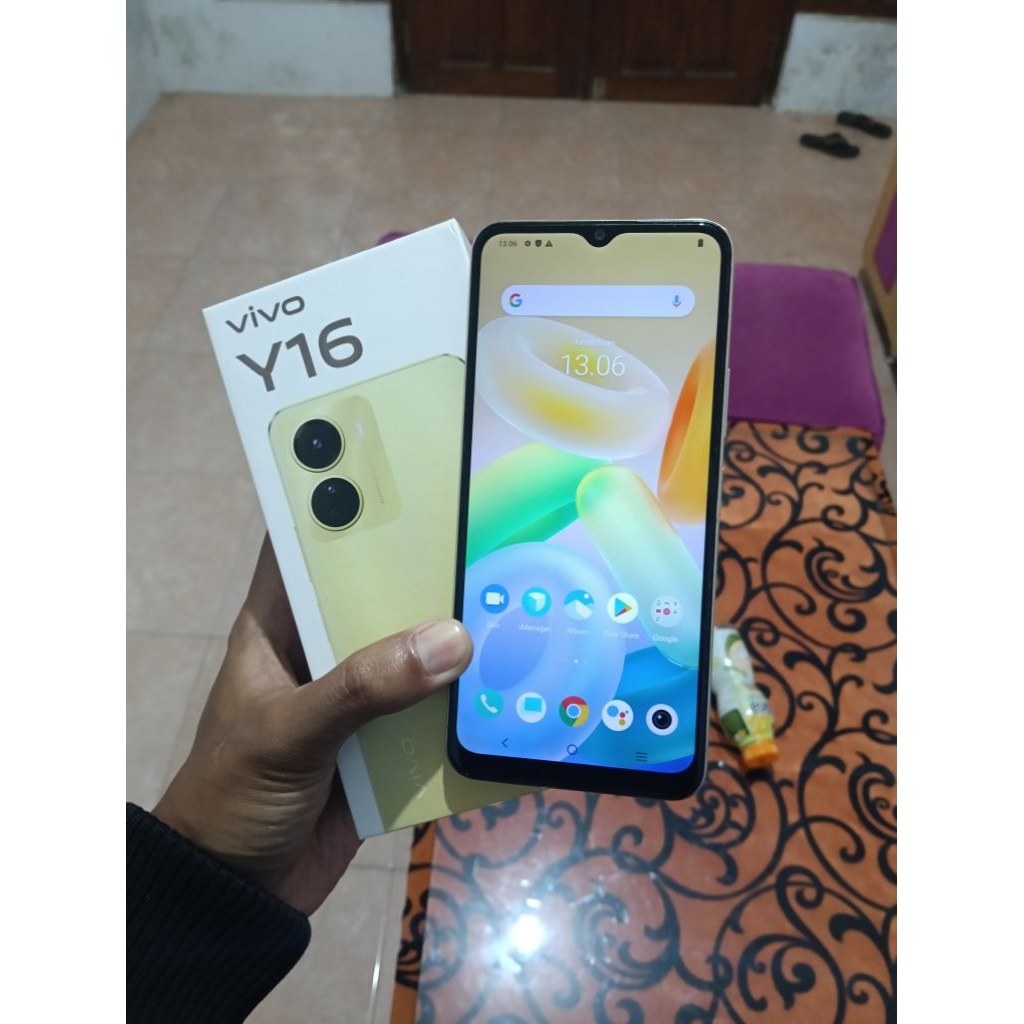 Vivo Y16 Ram 4/32 Fullset Mines Pemakaian