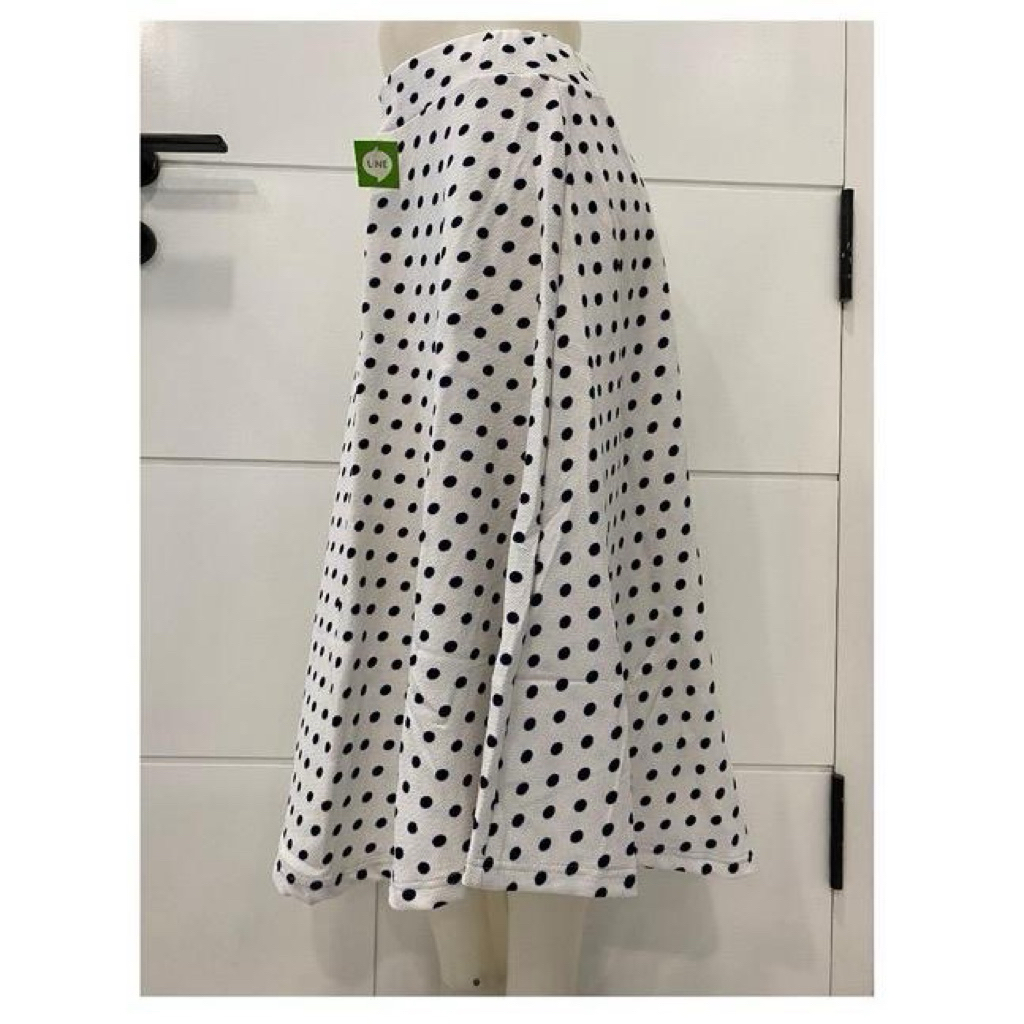 Rok 7/9 Rok Payung Wanita Korean Style Wafel Polkadot