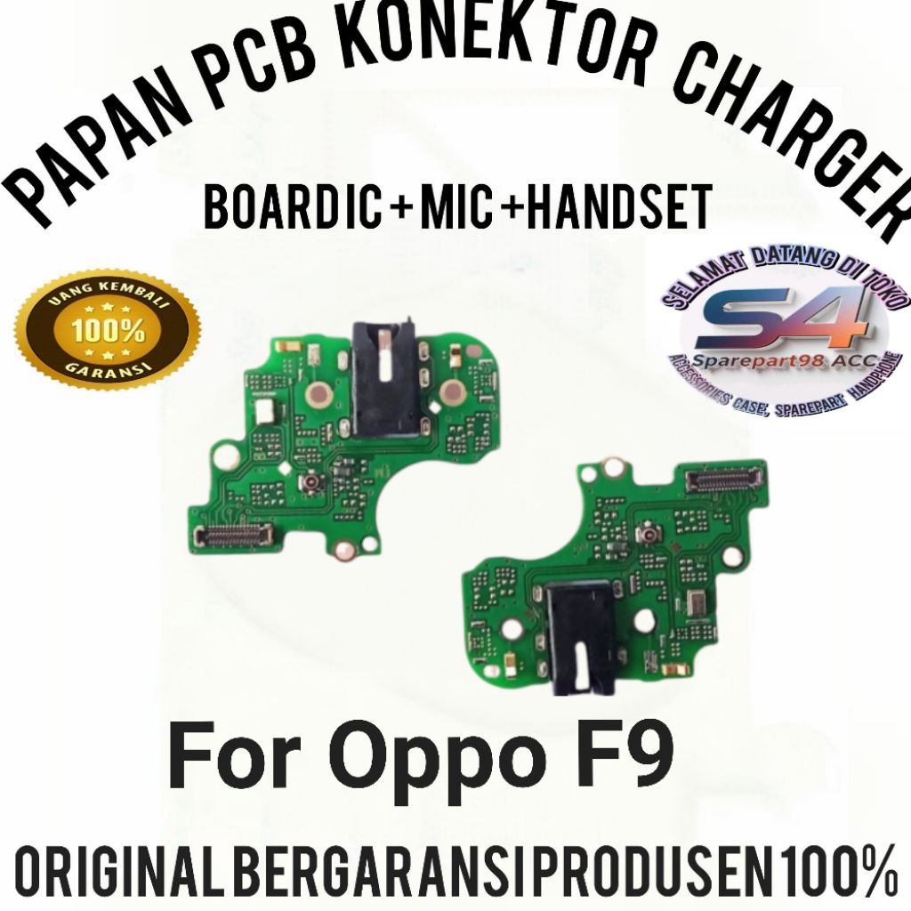 KONEKTOR  CHARGER OPPO F9 PAPAN CAS KONEKTOR CHARGER FULL IC ORIGINAL MIC HF CAS