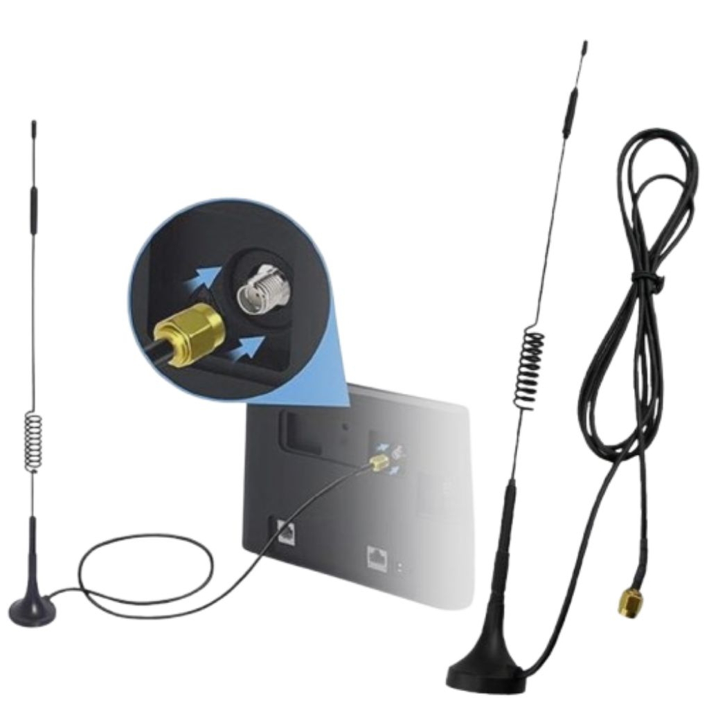 Antena spiral kabel 4G, penguat sinyal modem