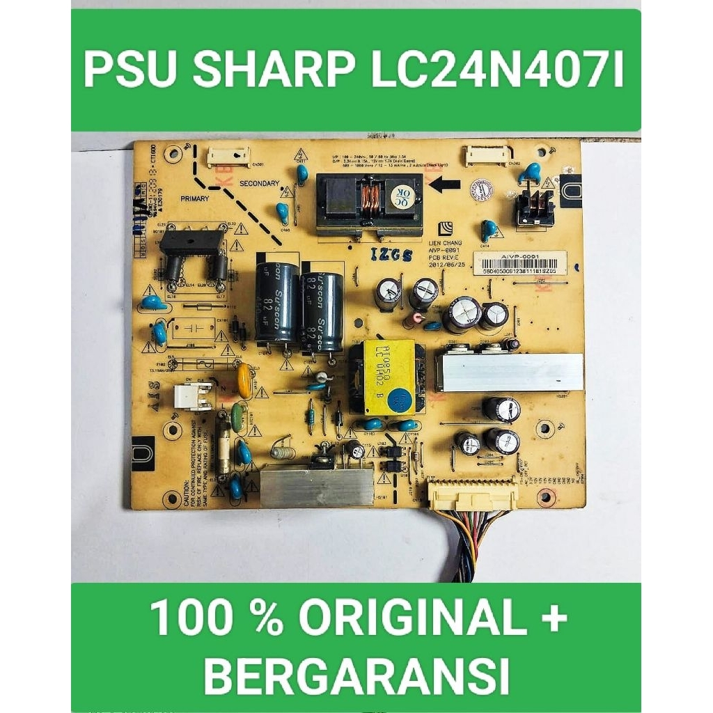 Psu Sharp LC24N407I Power Sharp LC 24N407I Mesin Sharp LC24N407I Module Sharp LC 24N407I Mobo Sharp 