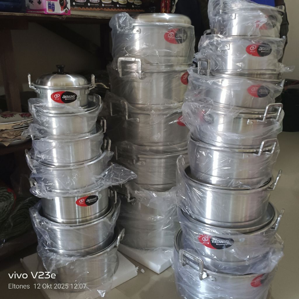 Panci Kukus 22 cm / Dandang Kukus / Dandang Ekonomi Maspion / Panci Almunium