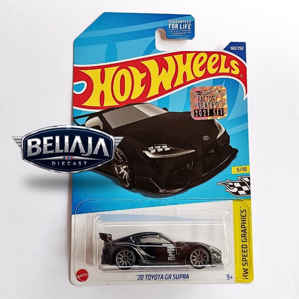 HOT WHEELS 20 TOYOTA GR SUPRA BLACK RECOLOR KMART EDITION