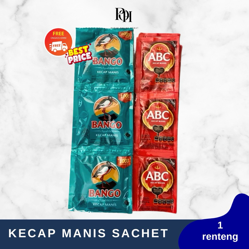 Kecap Bango Renceng & Kecap Abc Renceng - 12pcs