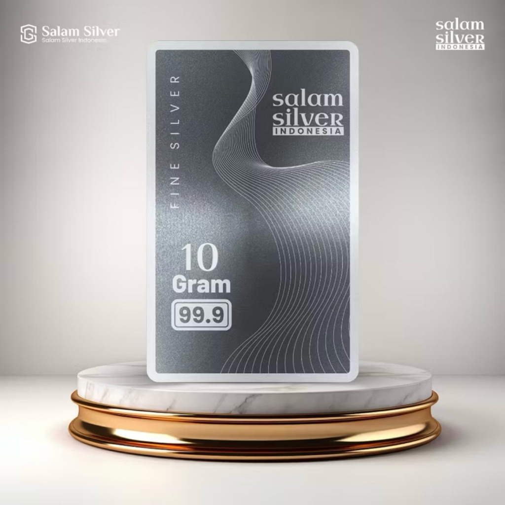 Salam Silver Perak Batangan Fine Silver 5gr - 100gr | READY