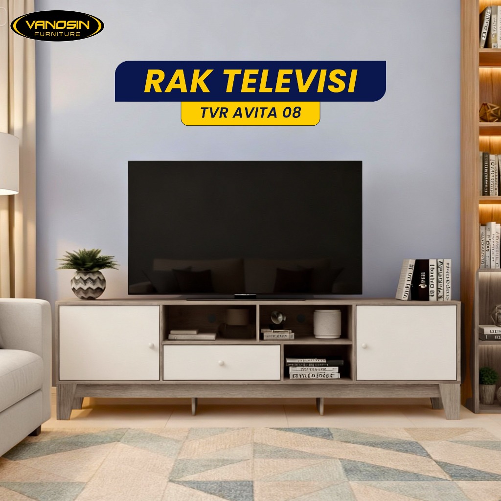 Vanosin Rak TV Minimalis / Rak TV Modern / Meja TV Kuat / TVR Avita 08