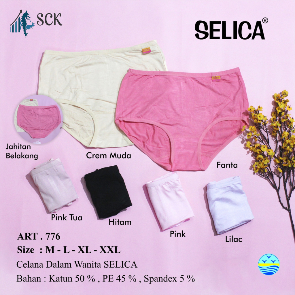 CD Wanita SELICA 776 - 898 Model Midi Maxi Mini / Pakaian Dalam Wanita Seamless / Celana Dalam Perem