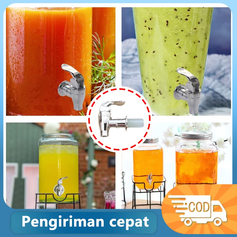 Kran Dispenser Nanas Ember Jus Kaca Kran Dispenser