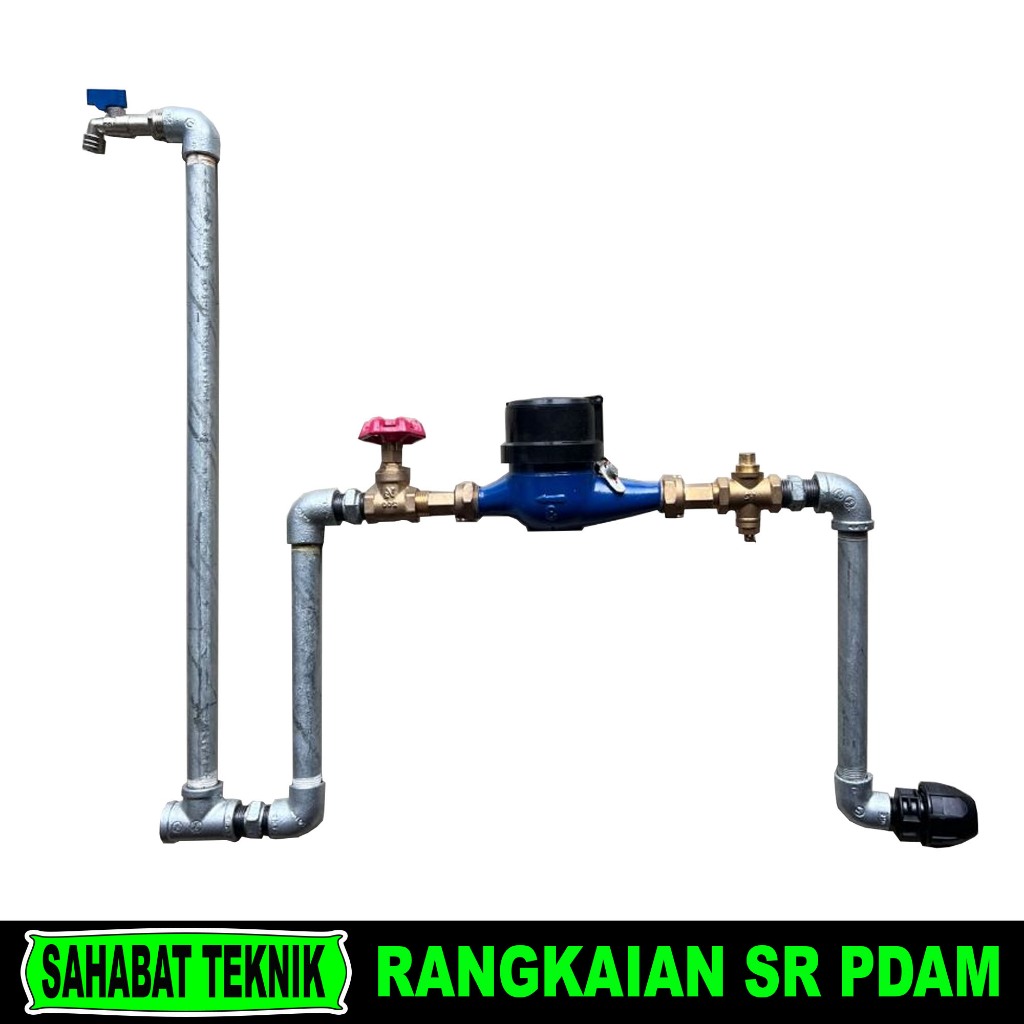 ONDA METERAN AIR Rangkaian Sambungan Rumah Paket Hemat PDAM Kuningan / Meteran Air Set Komplit