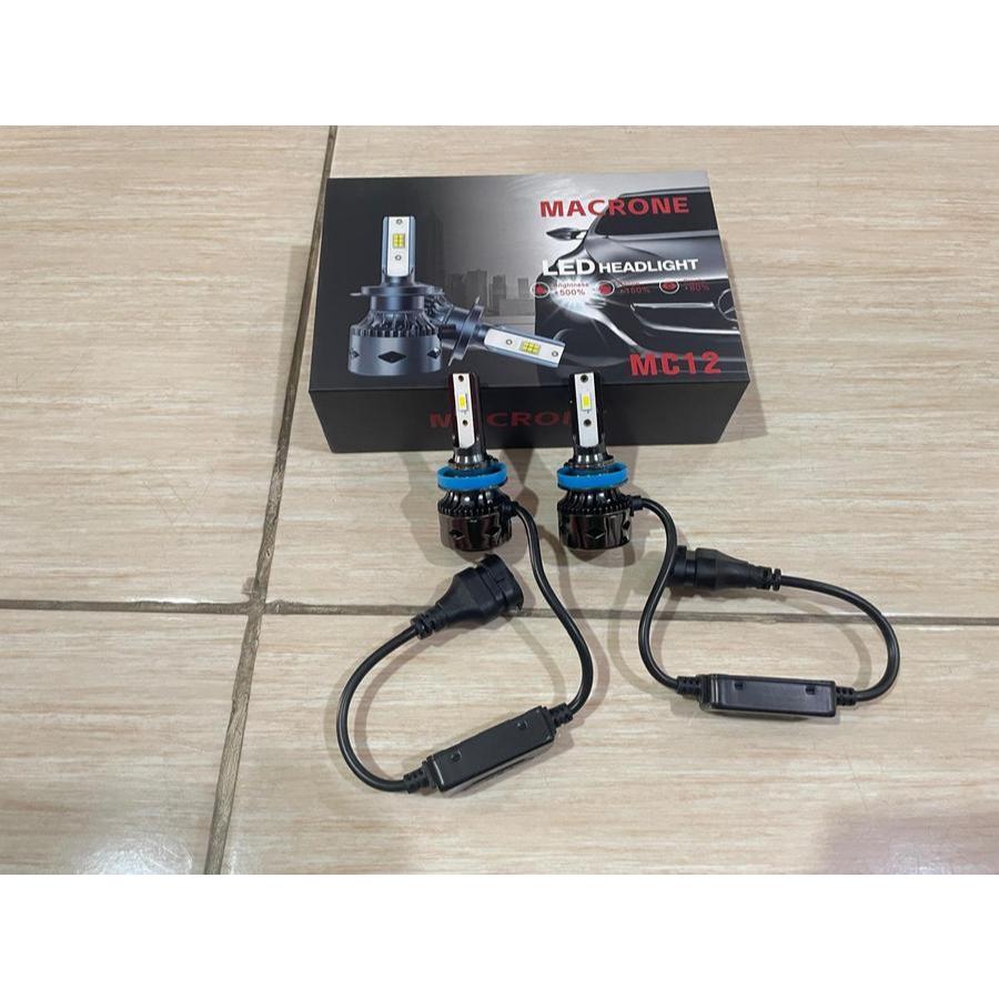 LAMPU LED MC12 MACRONE 6000K SUPERBRIGHT HEADLIGHT FOGLIGHT MOBIL /  BOHLAM LED H11 H4 HB3 HB4