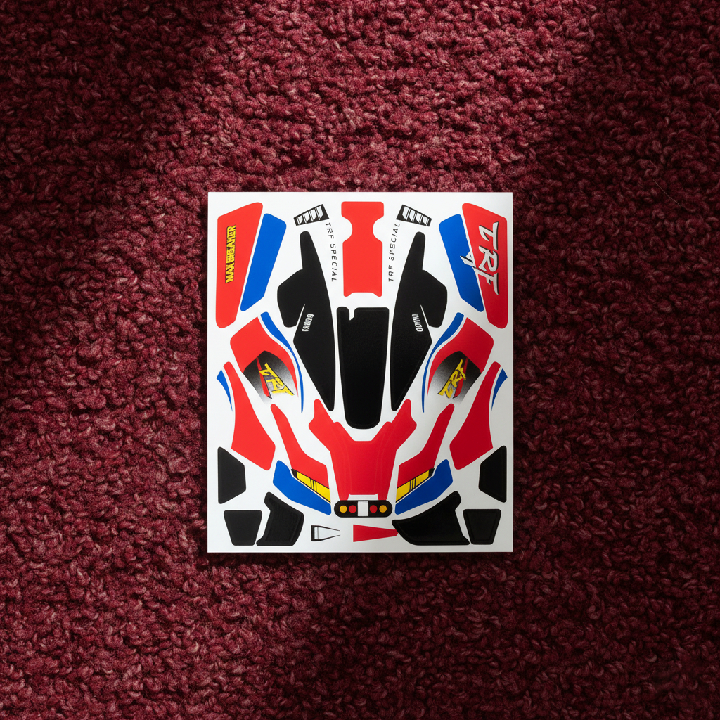 Stiker Max Breaker TRF - Body Putih - Vinnyl Laminating Doft