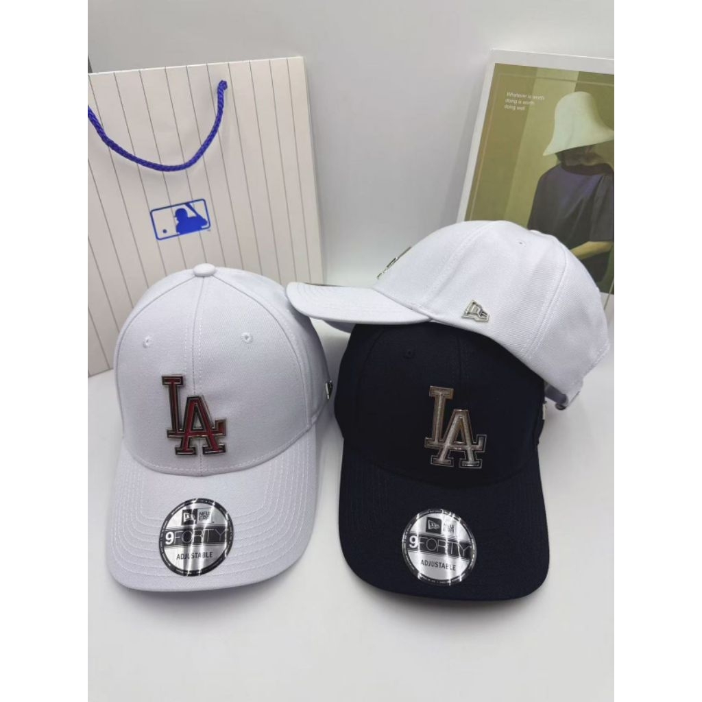 topi baseball LA logo besi topi baseball katun unisex