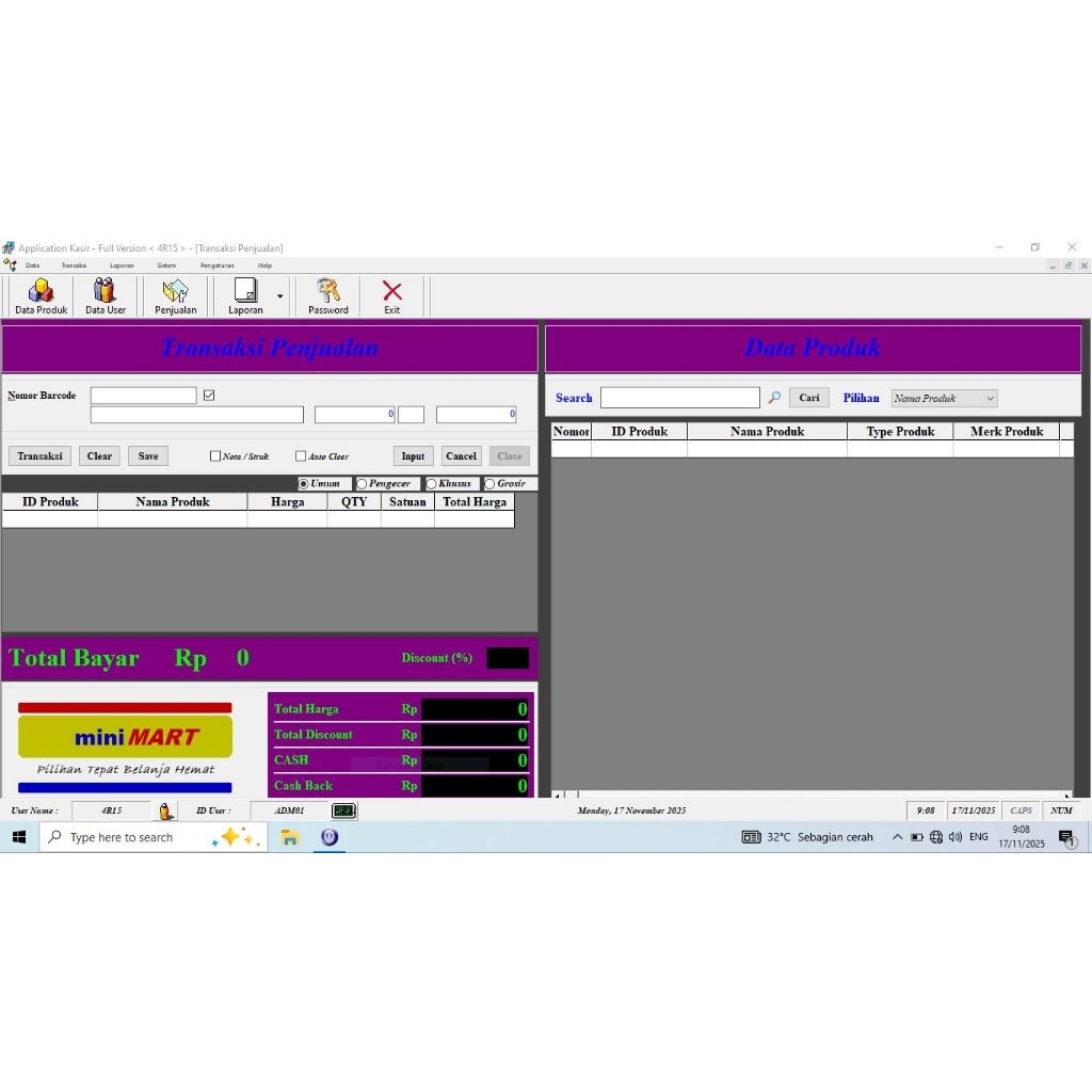 Software Aplikasi Kasir Toko