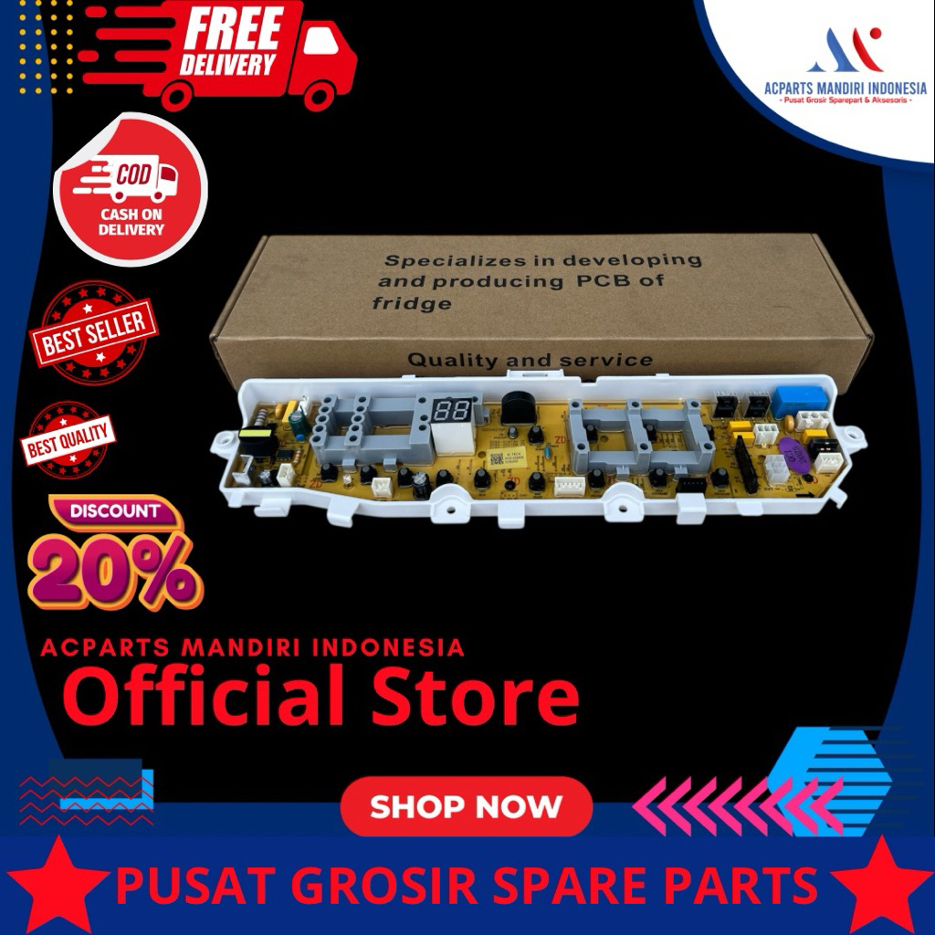 SAMSUNG 11.0Kg WA11F5S3 ( WA11F5S3QRY/SE ), Modul pcb mesin cuci Top Loading