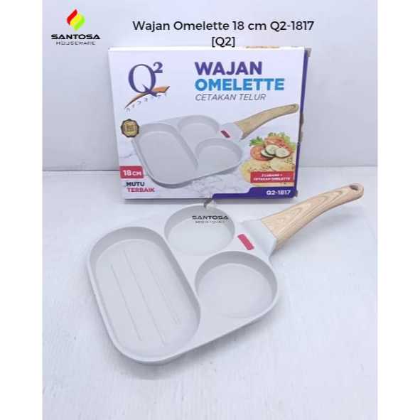 Wajan Omelette Teflon 18 cm Q2-1817 [Q2]