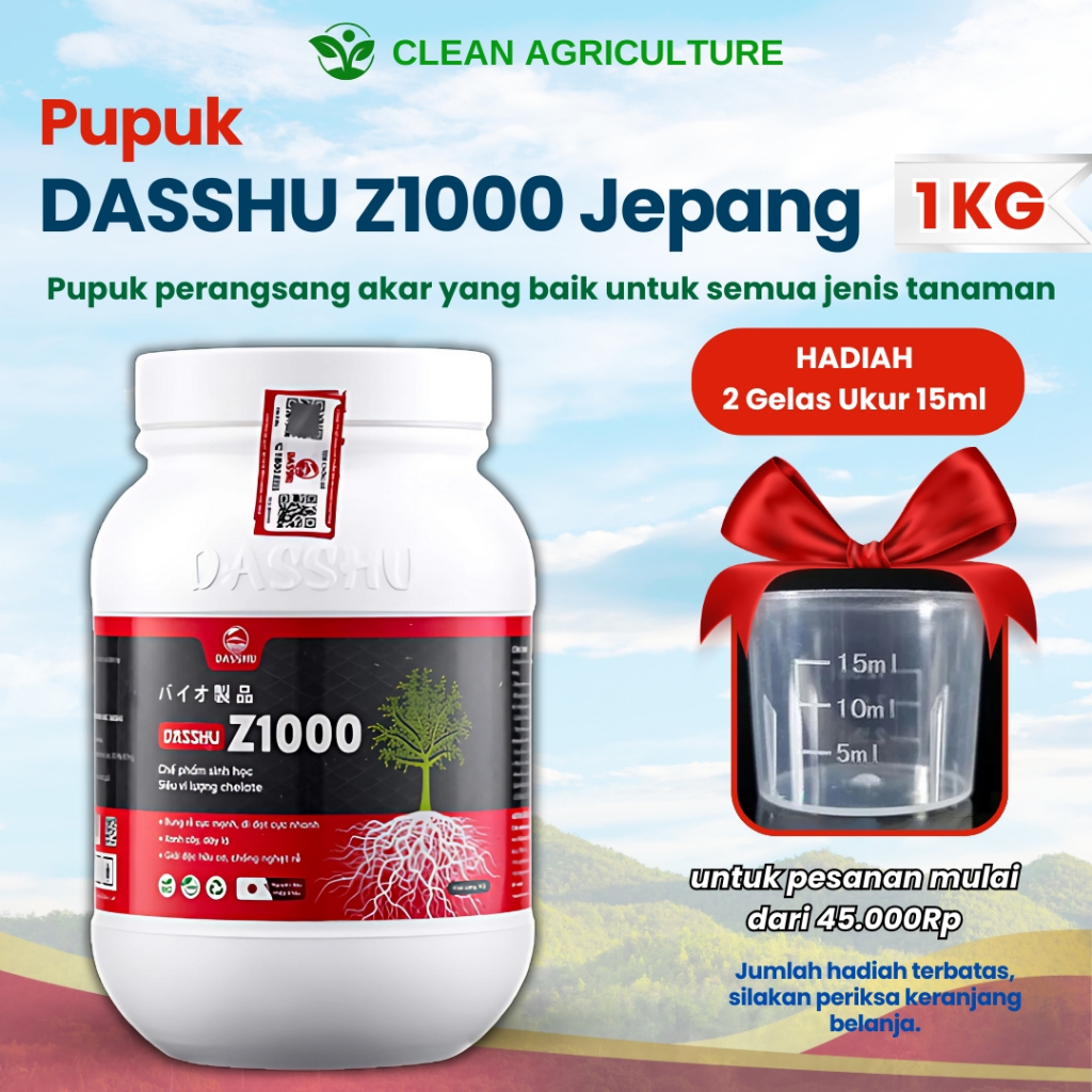 DASSHU Z1000 - Solusi Perangsang Akar Alami untuk Tanaman Padi, Sayuran, dan Buah