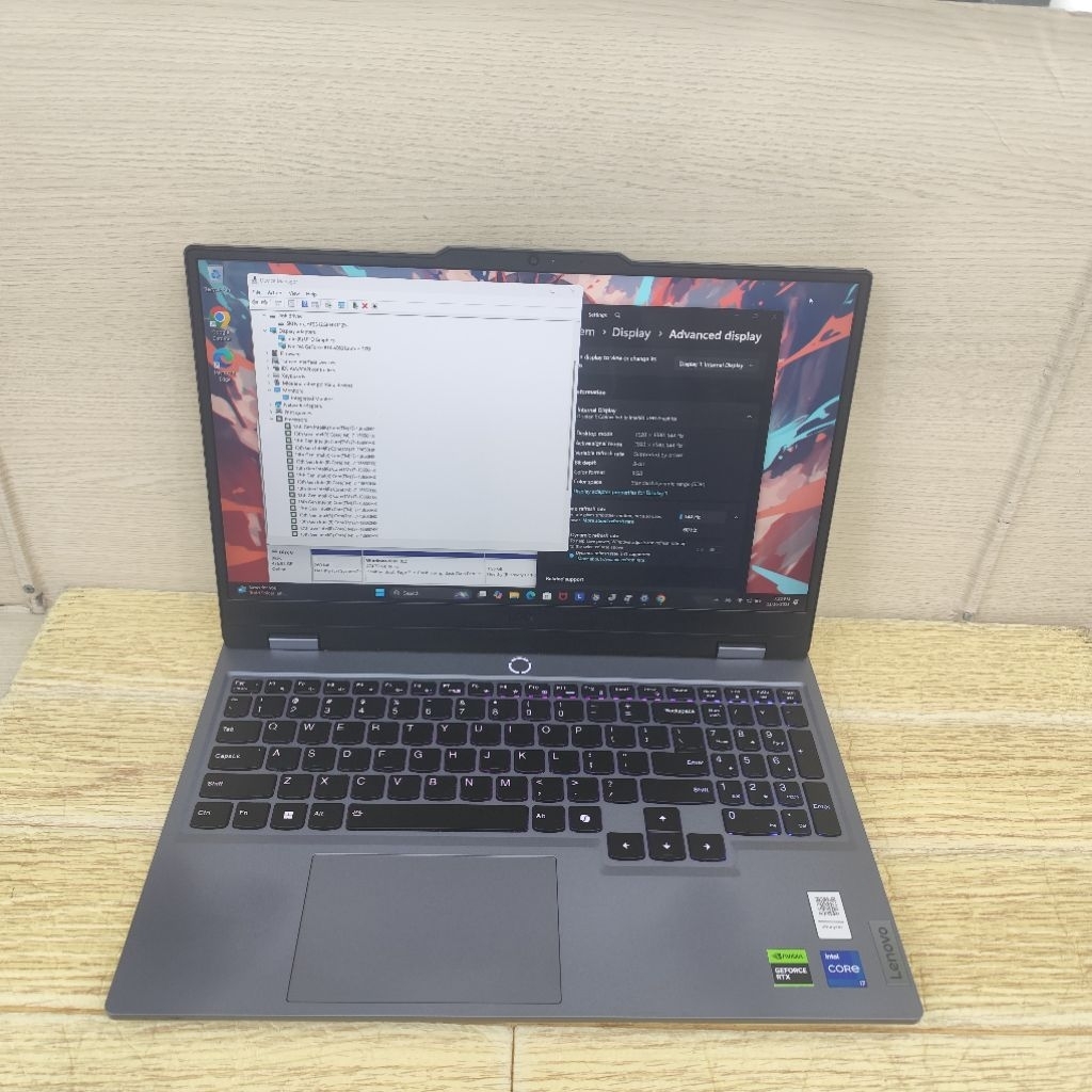 Laptop Second GM Lenovo LOQ 15irx9 Core i7-13650HX Ram 12gb SSD 512gb Rtx 4060