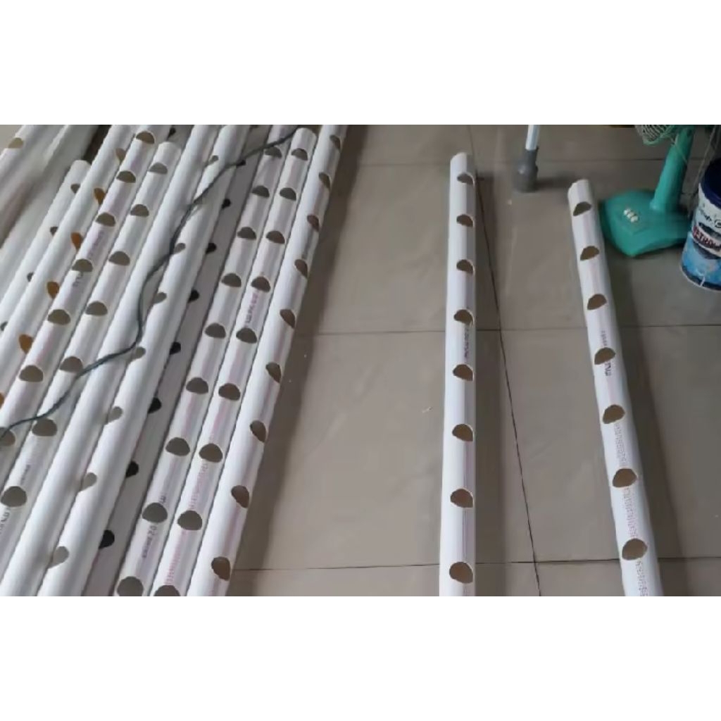 PIPA HIDROPONIK 2.5 INCH 10 LUBANG 1 METER | PIPA HIDROPONIK 2½ INCH