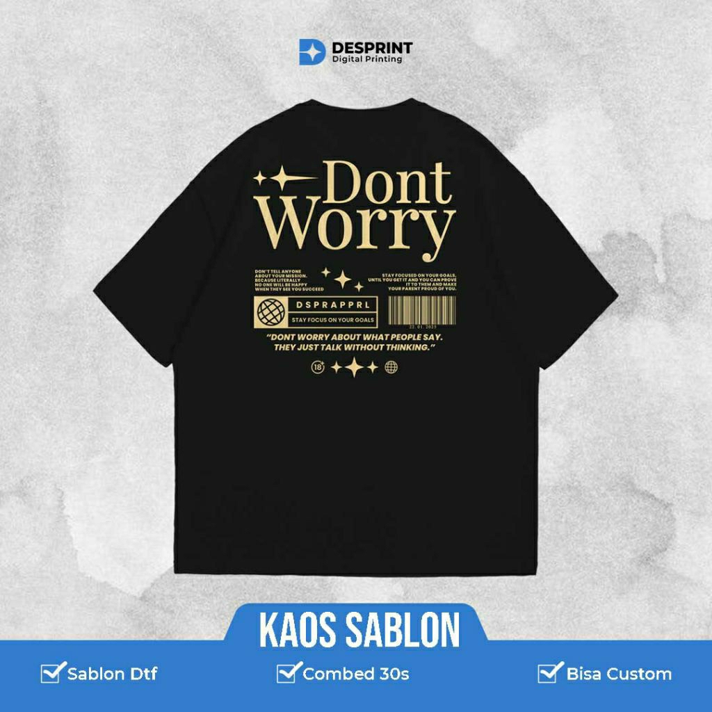 Kaos Sablon Custom  | Kaos Sablon Kata-Kata | Kaos Sablon Foto Sendiri | Kaos Custom Sablon Premium