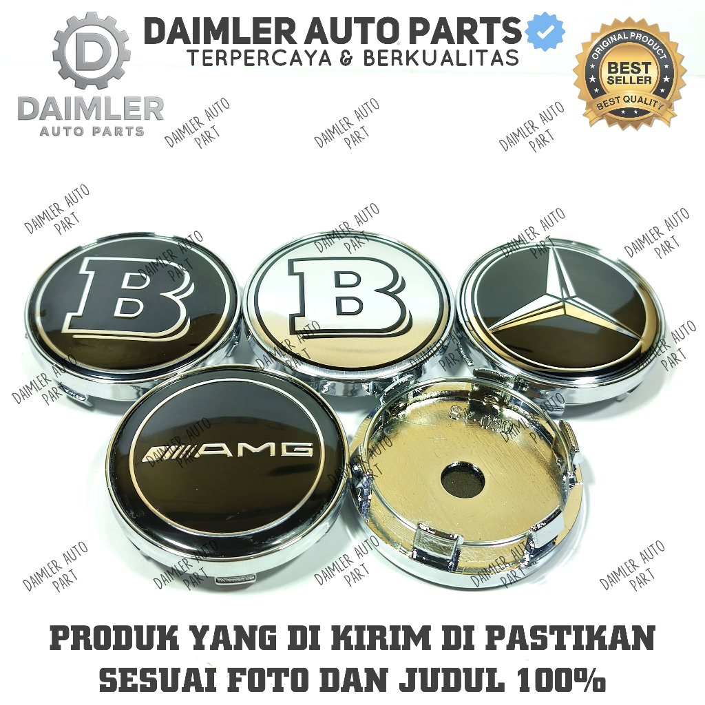 DOP VELG RODA EMBLEM MERCEDES BENZ 60MM HUBCAPS MERCY 6CM