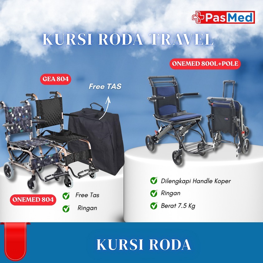 KURSI RODA TRAVELLING LIPAT  - PASMED