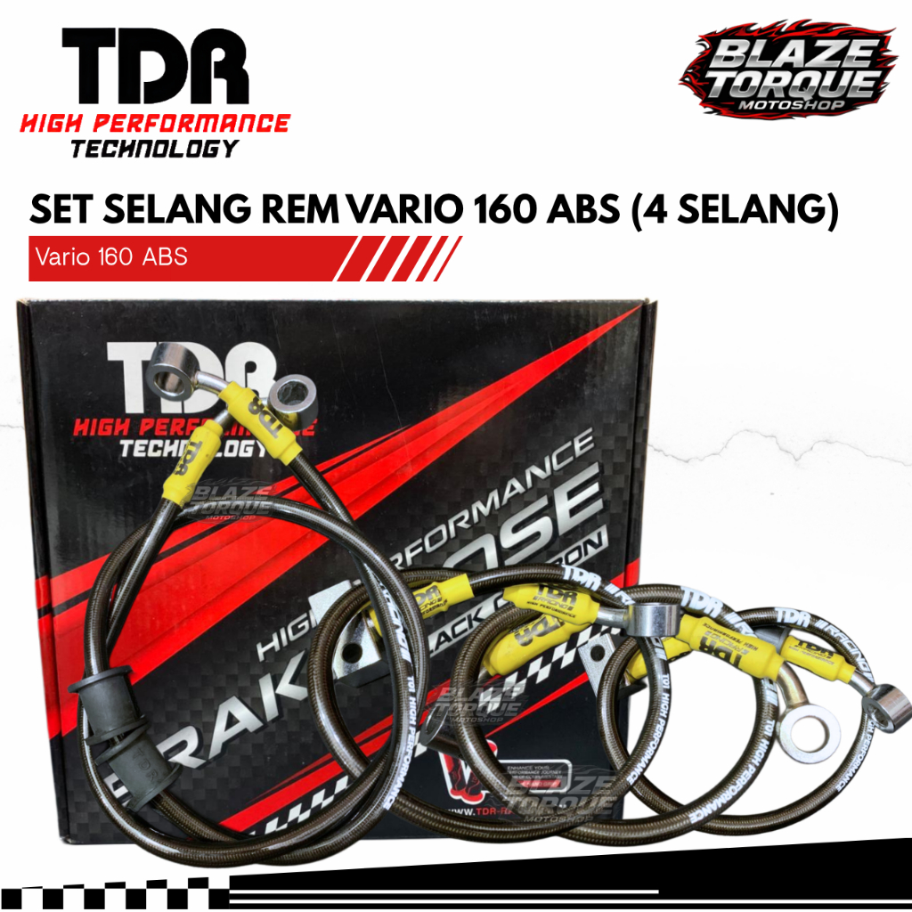 Set Selang Rem TDR Vario Stylo 160 ABS (4 Selang) Honda Vario Stylo 160 ABS Original TDR