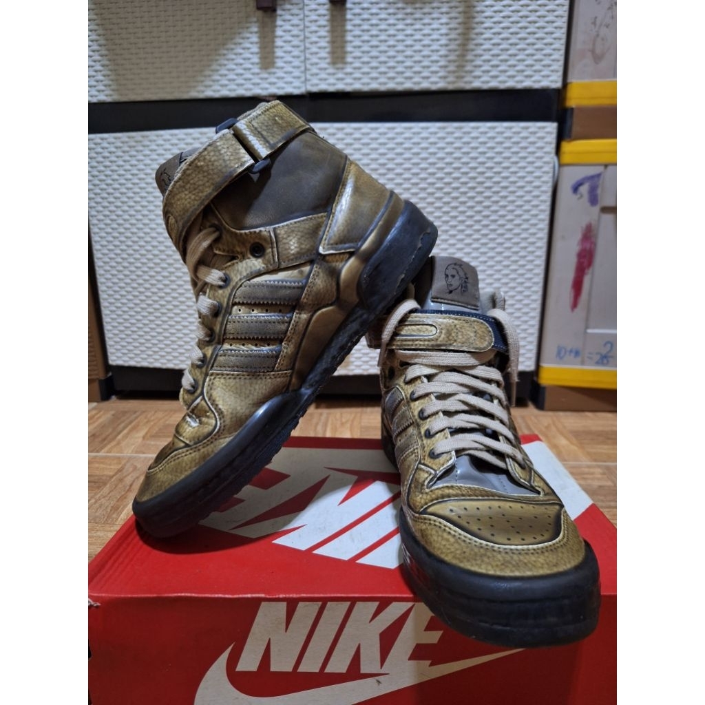 [RARE ITEM] ADIDAS X JEREMY SCOTT FORUM DIPPED HIGH SIZE 42 2/3