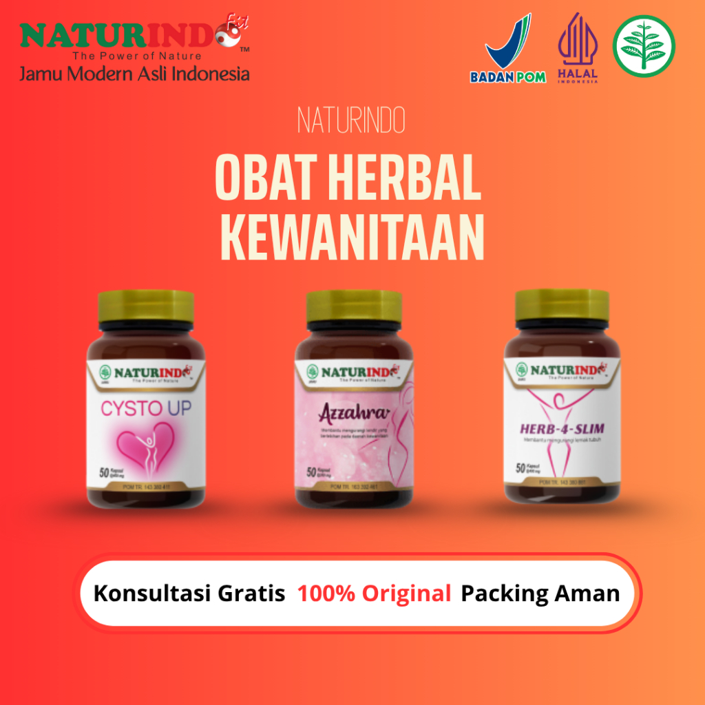 NATURINDO AZZAHRA, CYSTO UP,  HERB-4-SLIM