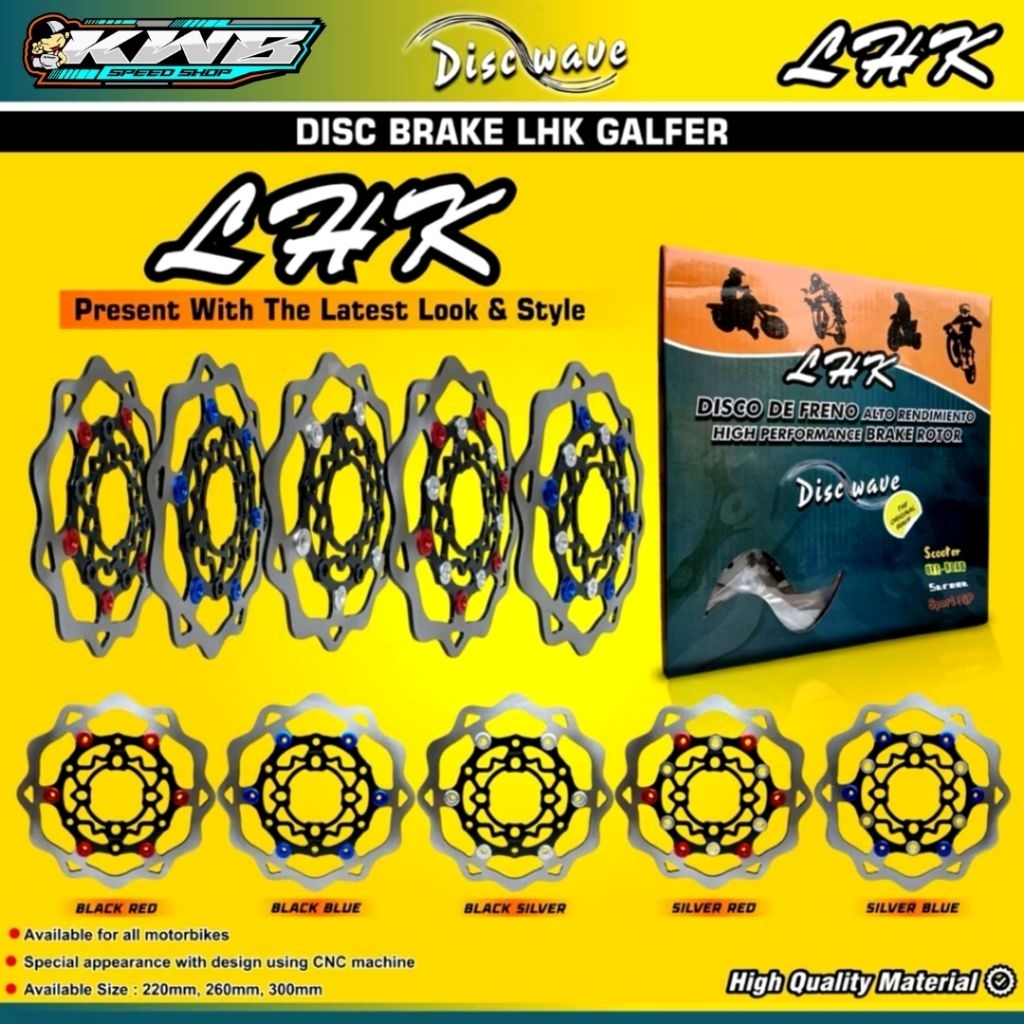 Disc Brake Piringan Cakram Galfer Ukuran 220mm Motif Galfer 220mm Universal Semua Motor
