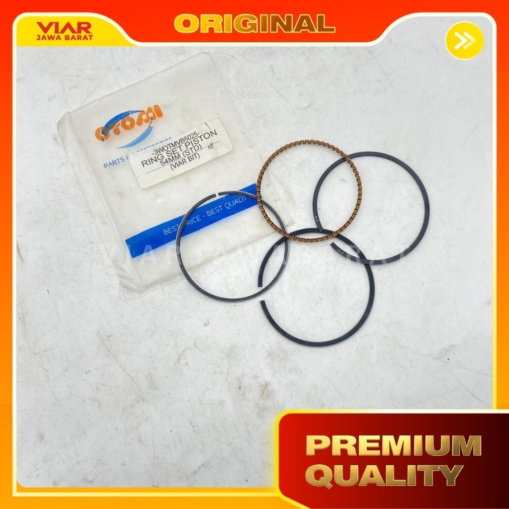 Ring Piston 54mm Viar Karya Bit Metik Matic Viar 100cc / Ring Seher 54mm Motor Roda Tiga 100cc Tossa