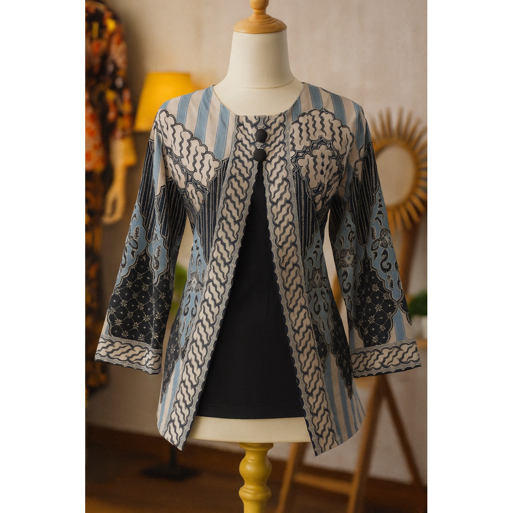 Atasan Batik Wanita Katun Stretch Jumbo