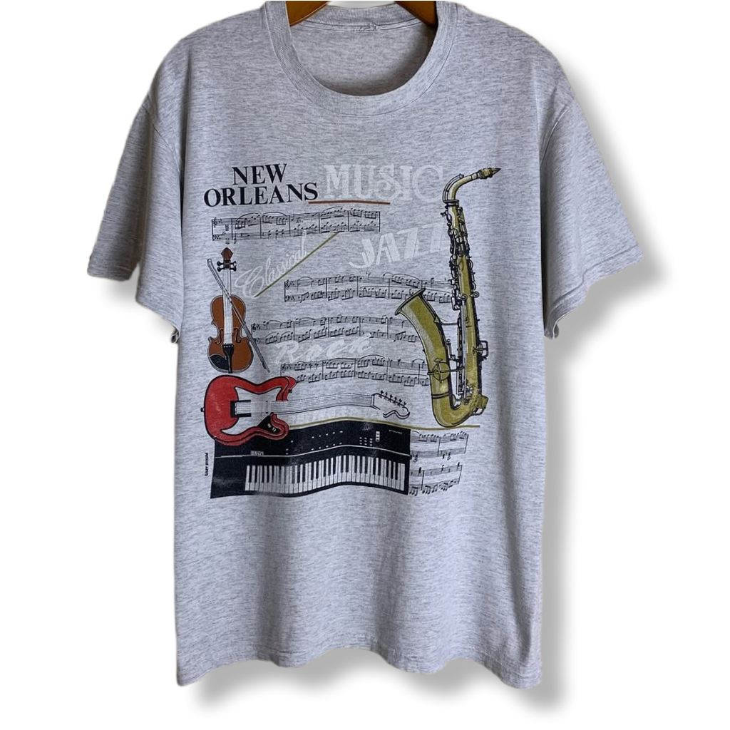 NEW ORLEANS MUSIC JAZZ T-SHIRT | KAOS| AFM