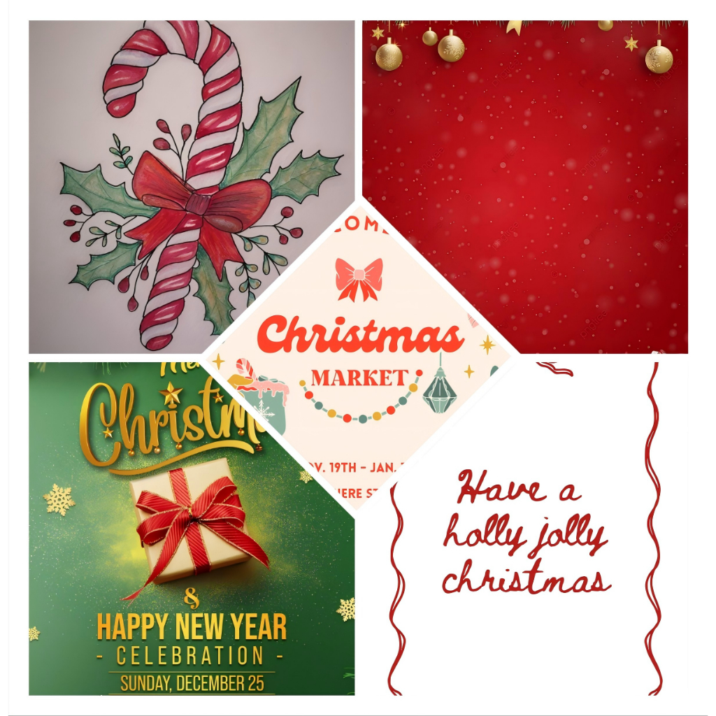 Baru Natal gantung kain jaring merah tema Natal foto latar belakang kain pusat perbelanjaan Natal su