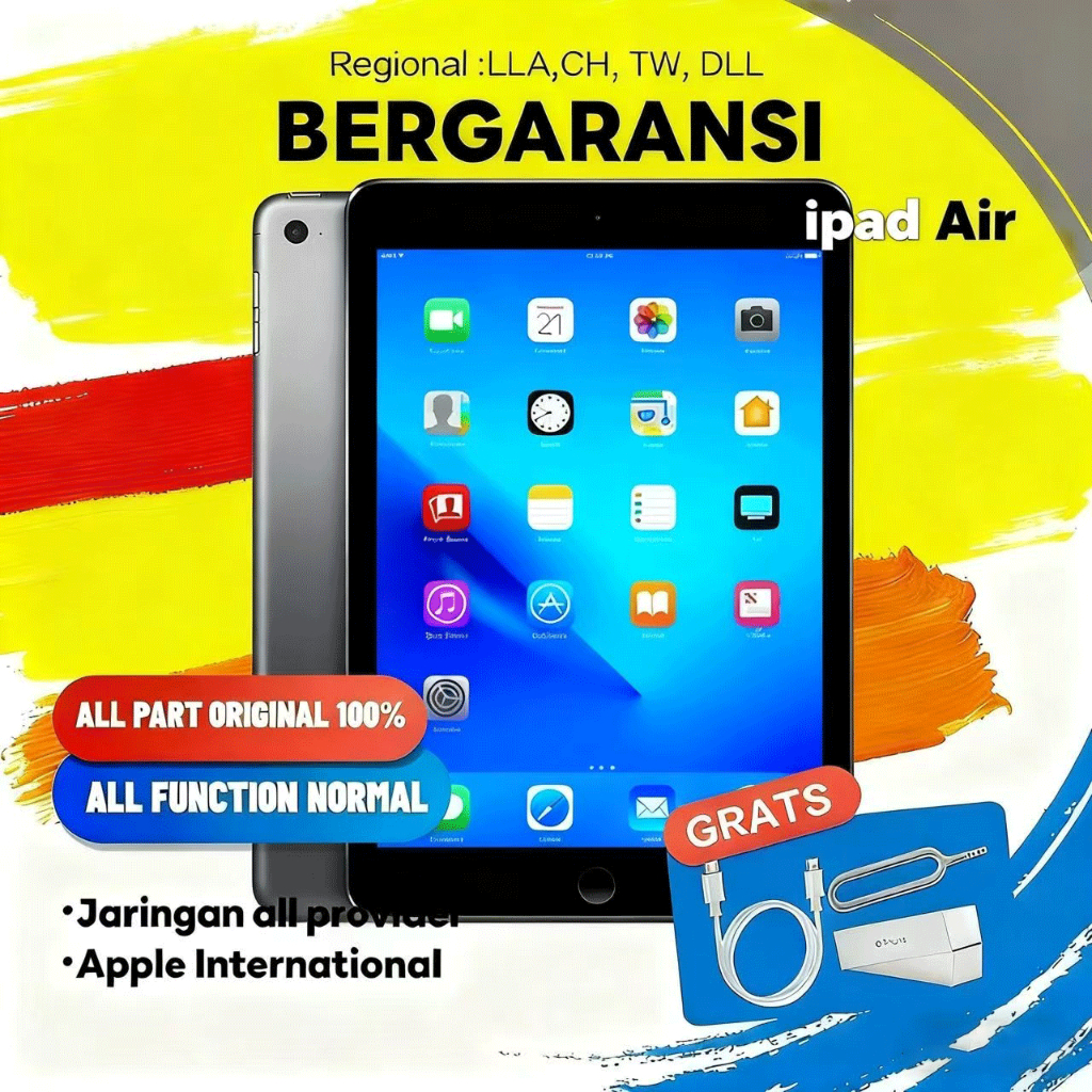 iPad Air 1 16GB 32GB 64GB 128GB Wifi Only Second Original | JAGOAN GADGET