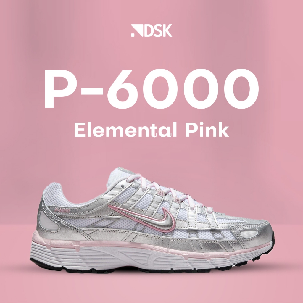 Nike P-6000 Elemental Pink Sepatu Wanita Walking Shoes Sneakers Wanita Sepatu Wanita Pink Sepatu Nik