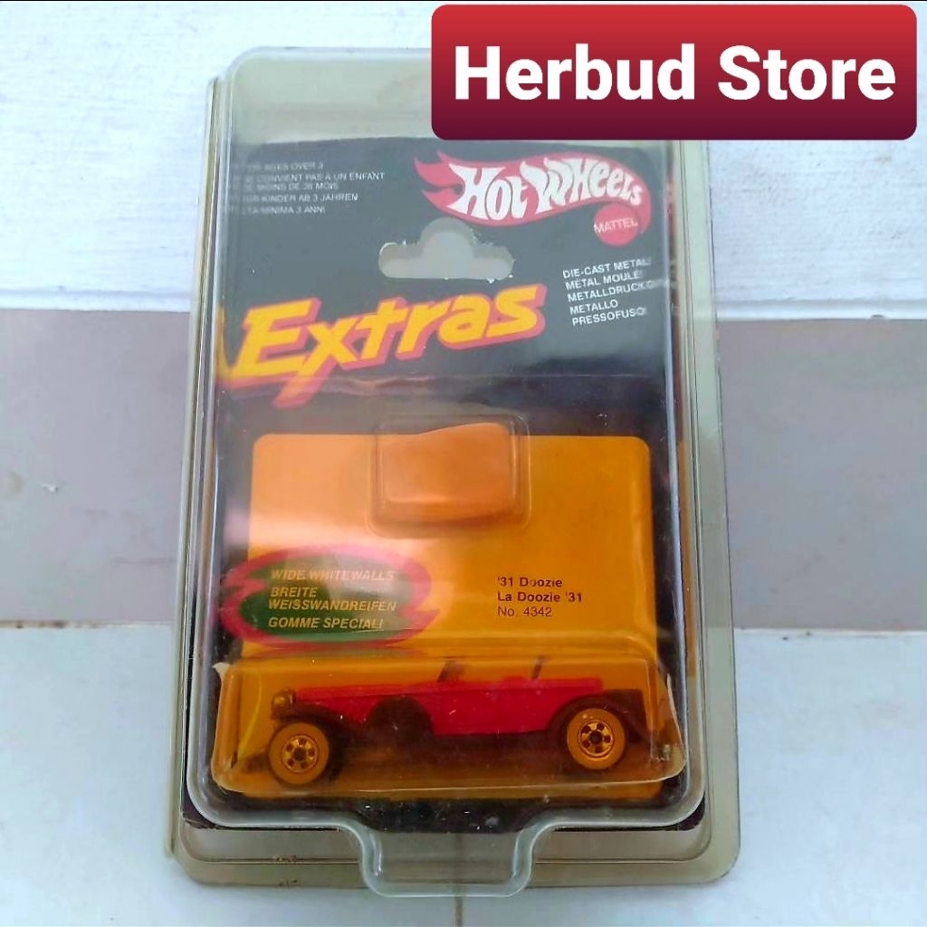 Hot Wheels Hotwheels HW 31 Doozie Whitewall Red Merah Vintage VHTF Rare Collector Item