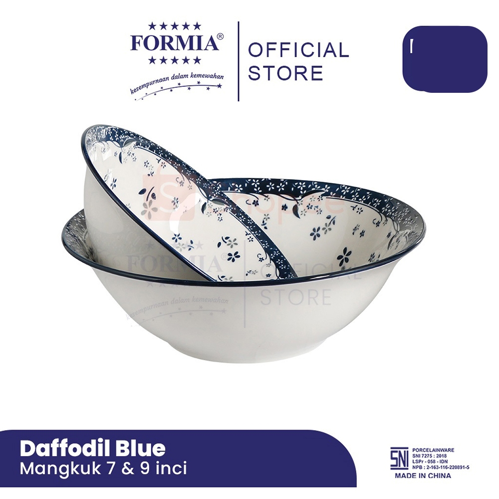 Formia Mangkuk keramik Daffodil Blue