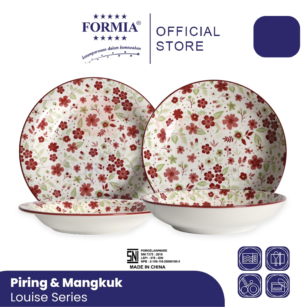 Formia Piring Mangkuk Keramik Louise Series