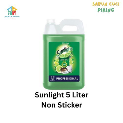 Sunlight 5 Liter Non Sticker / Sabun Cuci Piring Sunlight 5 Liter Non Sticker
