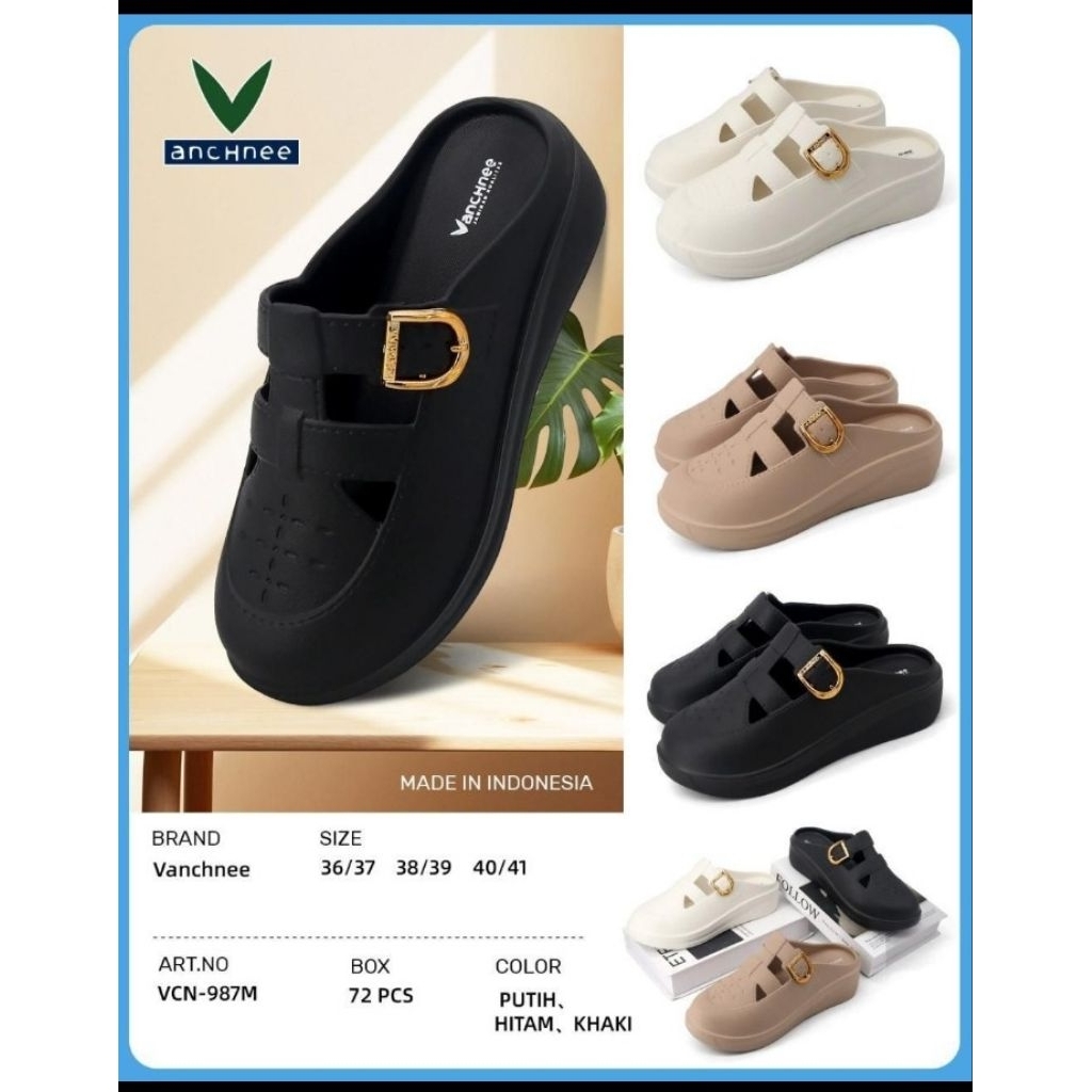 Sepatu sandal karet wanita